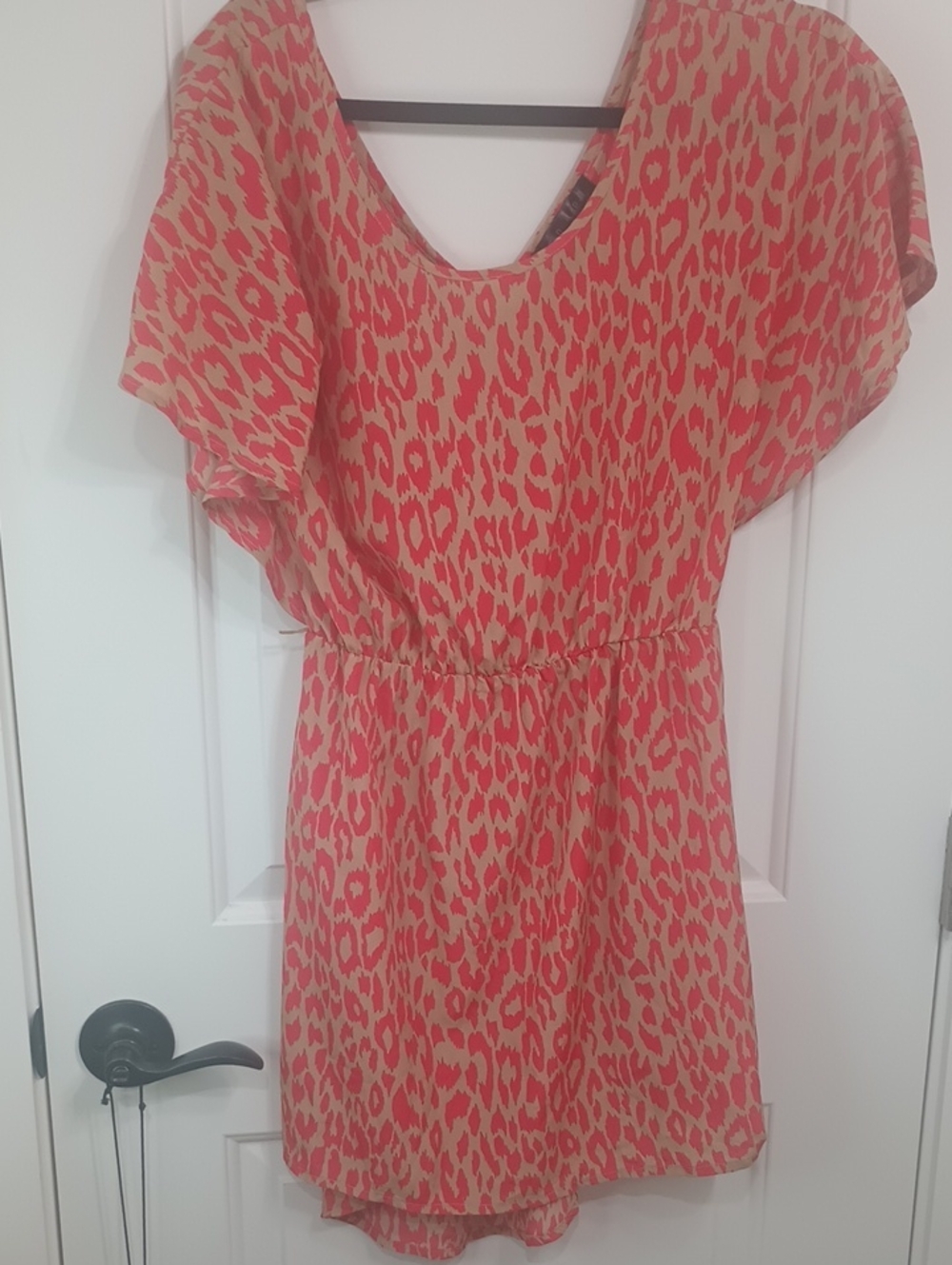 Pink Leopard Print Dress